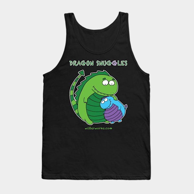 Dragon Snuggles Tank Top by witterworks